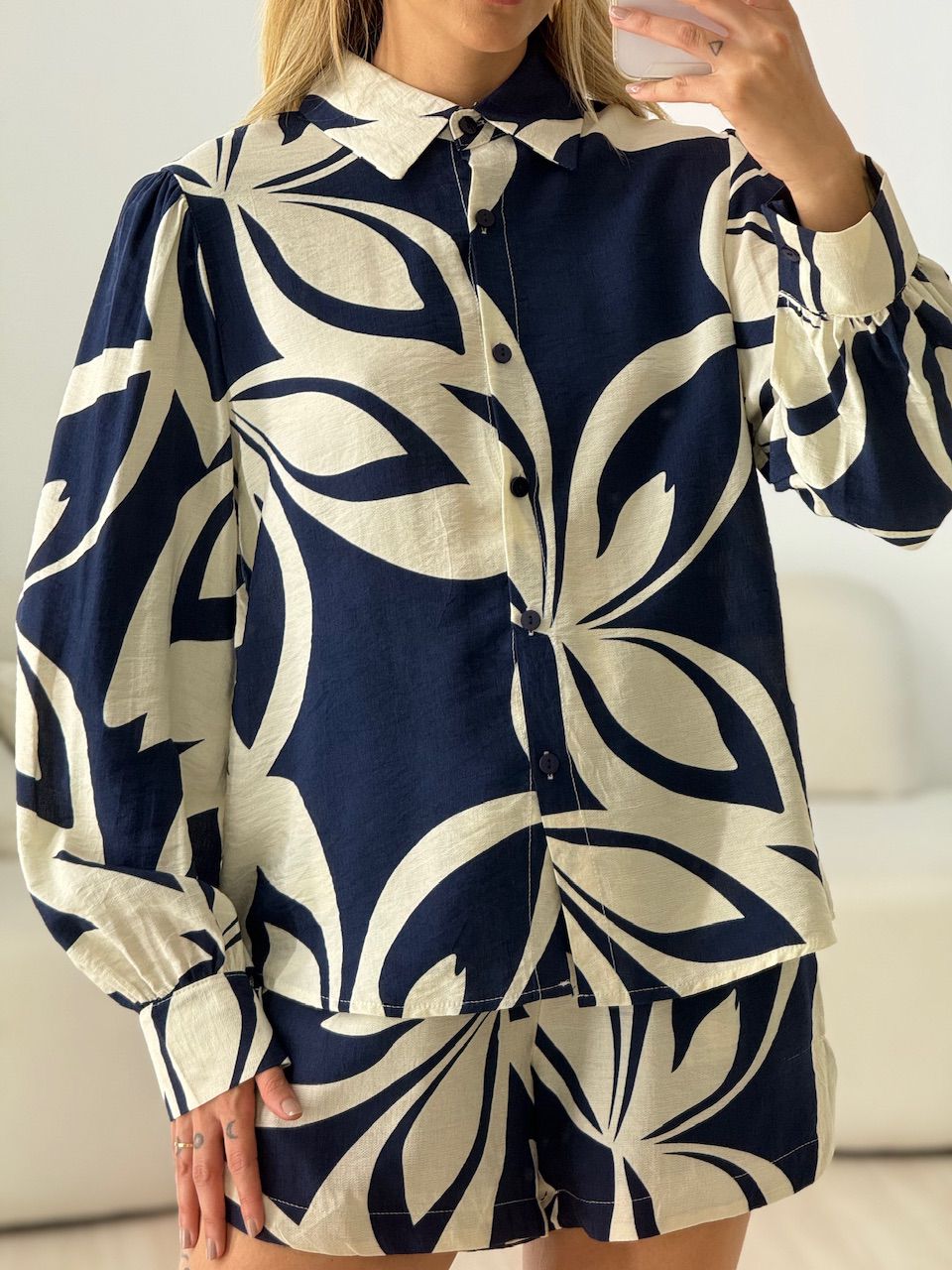 CONJUNTO LOLA ESTAMPADO MARINHO