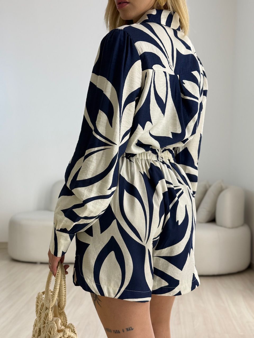 CONJUNTO LOLA ESTAMPADO MARINHO