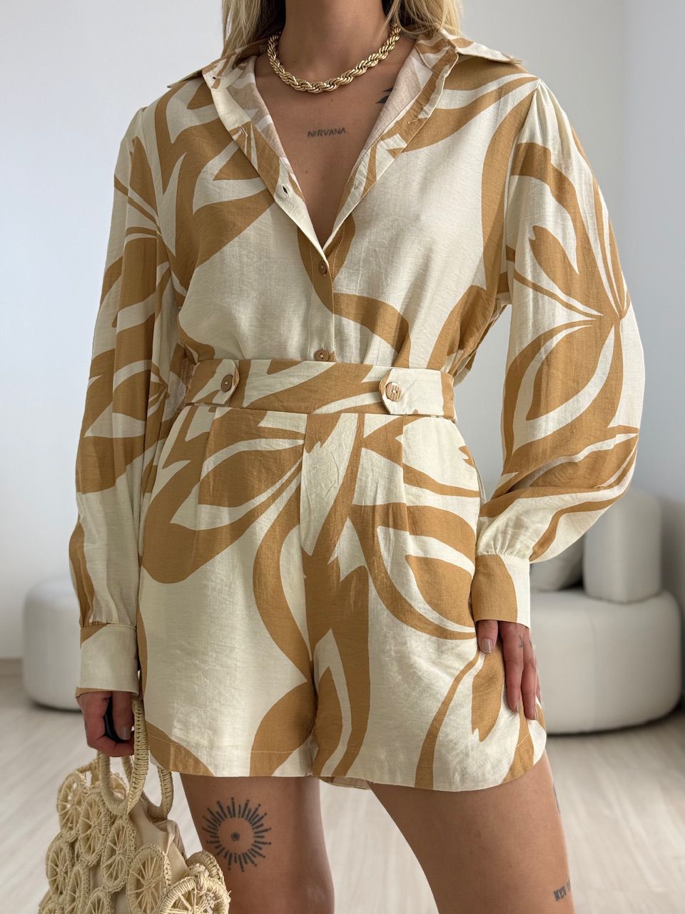 CONJUNTO LOLA ESTAMPADO NUDE