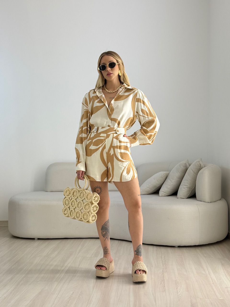 CONJUNTO LOLA ESTAMPADO NUDE