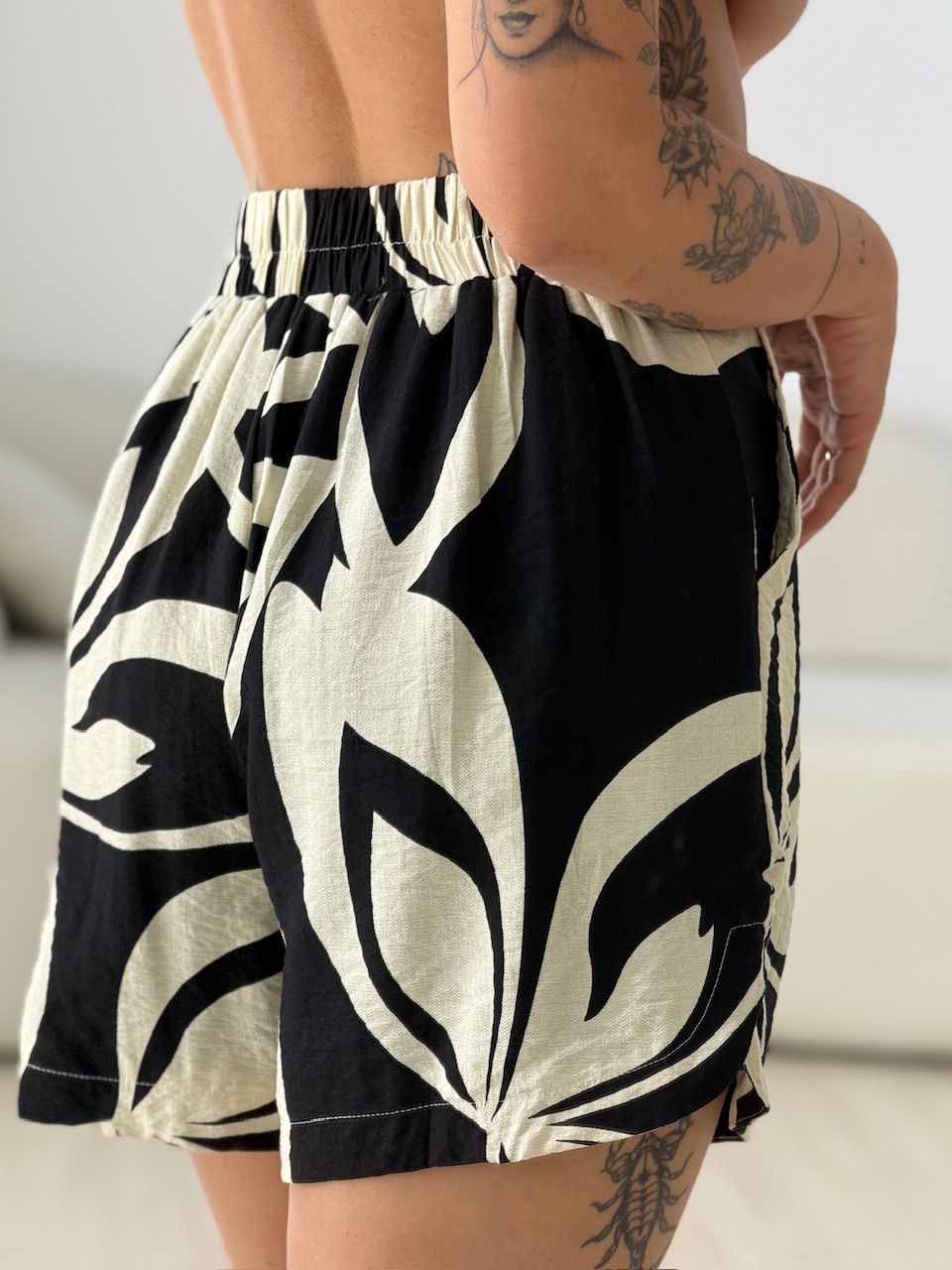 CONJUNTO LOLA ESTAMPADO PRETO