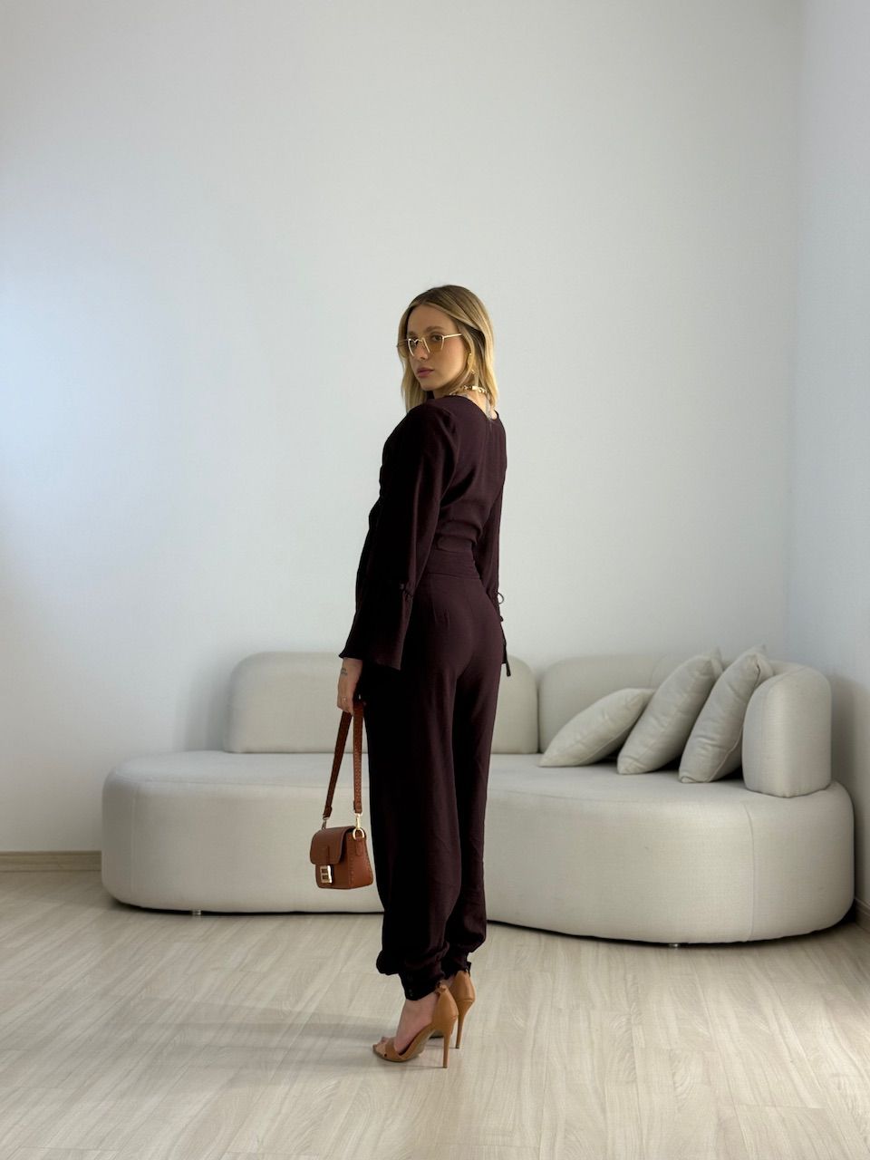 CONJUNTO MADONNA AMARRAÇÃO CAFÉ