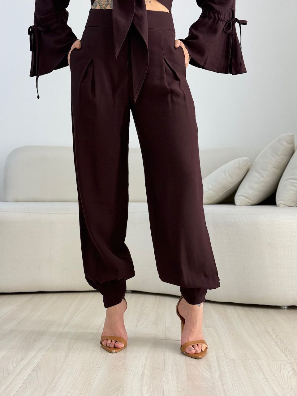 CONJUNTO MADONNA AMARRAÇÃO CAFÉ