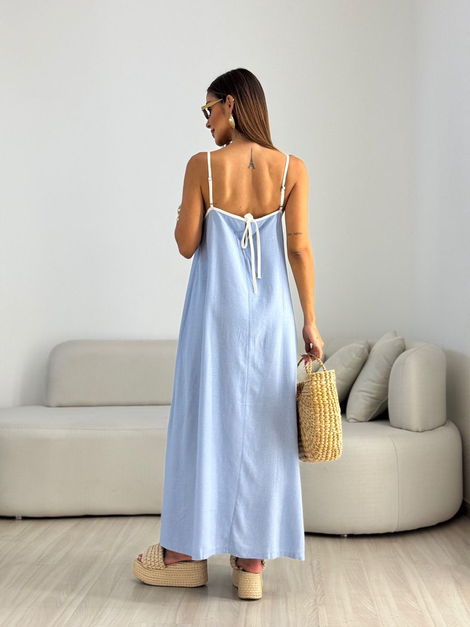 VESTIDO DIANA VIÉS AZUL