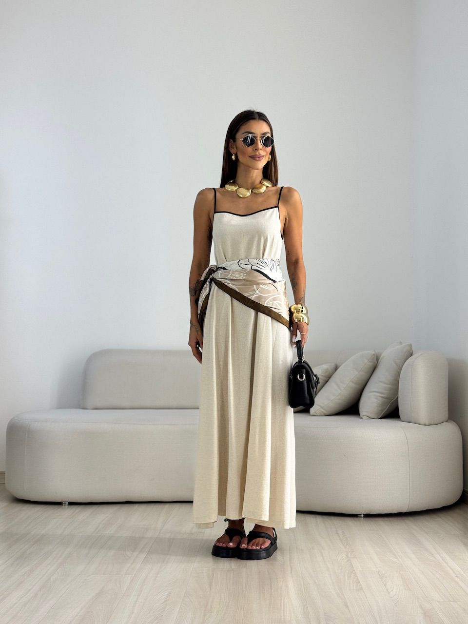 VESTIDO DIANA VIÉS CRU