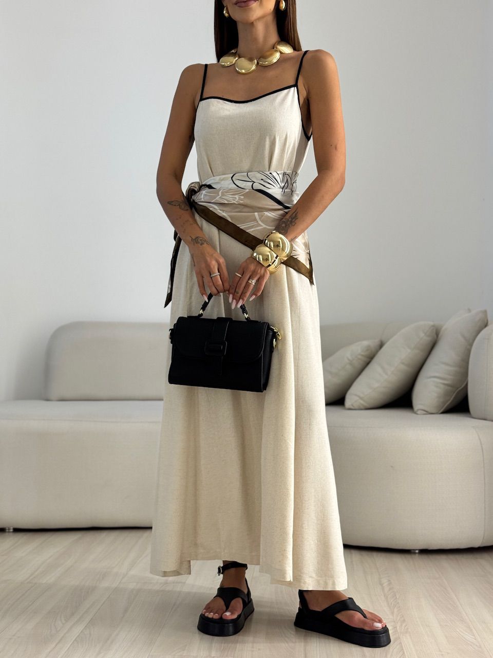 VESTIDO DIANA VIÉS CRU
