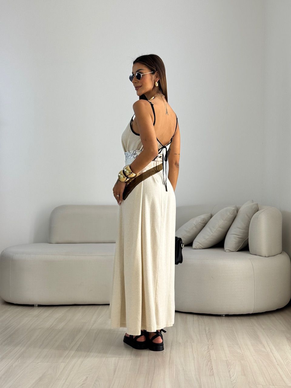 VESTIDO DIANA VIÉS CRU
