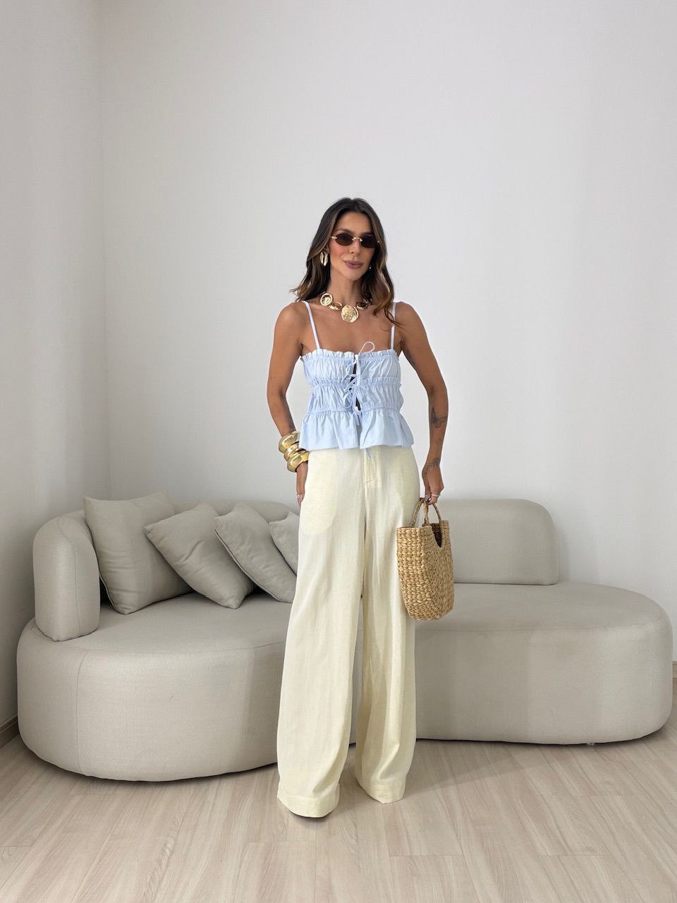BLUSA KÁTIA ALCINHA AZUL