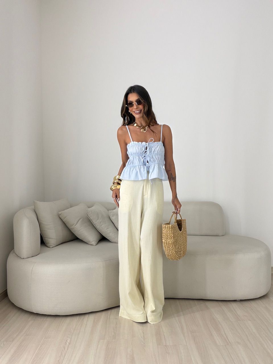 BLUSA KÁTIA ALCINHA AZUL