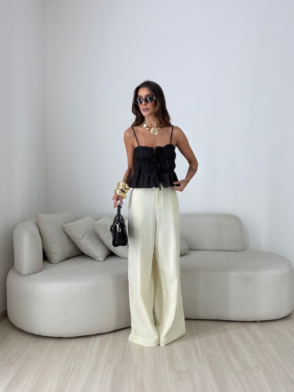 BLUSA KÁTIA ALCINHA PRETA