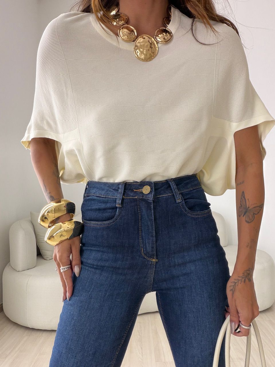 CALÇA CECÍLIA CAPRI JEANS ESCURO