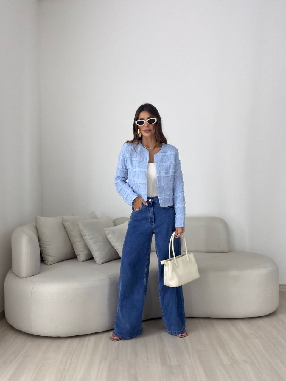 CASAQUETO ANITA FORRADO AZUL