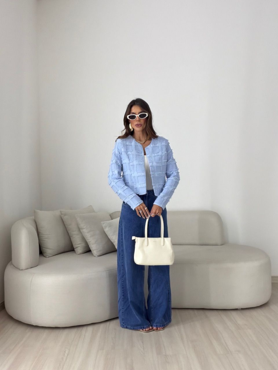 CASAQUETO ANITA FORRADO AZUL