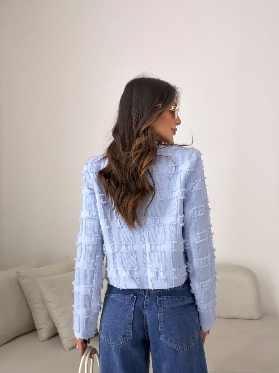 CASAQUETO ANITA FORRADO AZUL