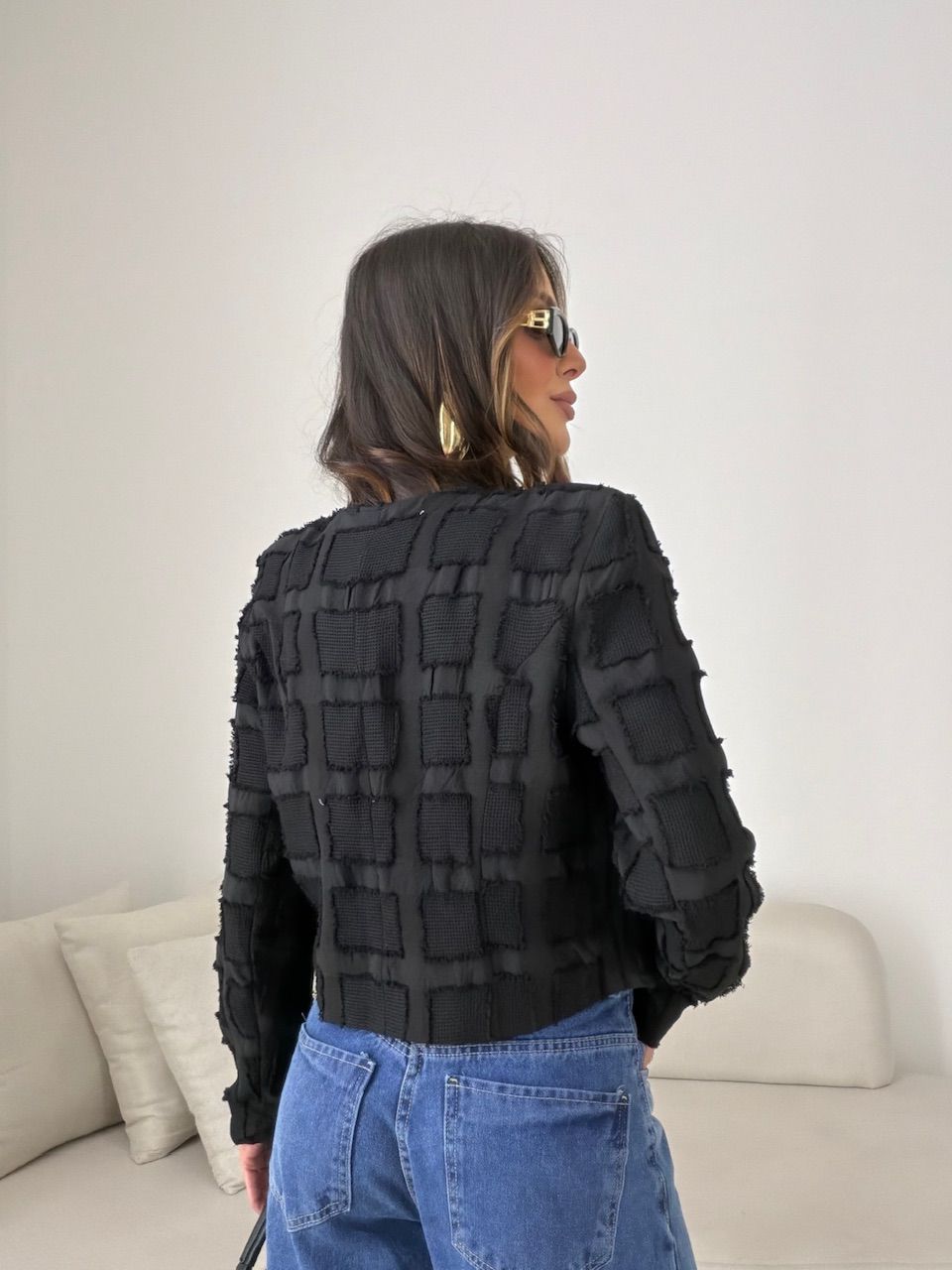CASAQUETO ANITA FORRADO PRETO