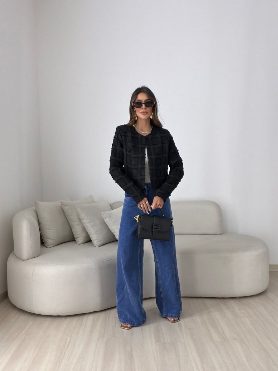 CASAQUETO ANITA FORRADO PRETO
