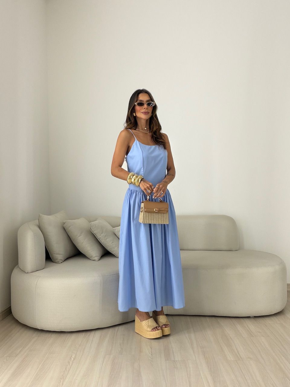 VESTIDO ALEXANDRA ALCINHA AZUL