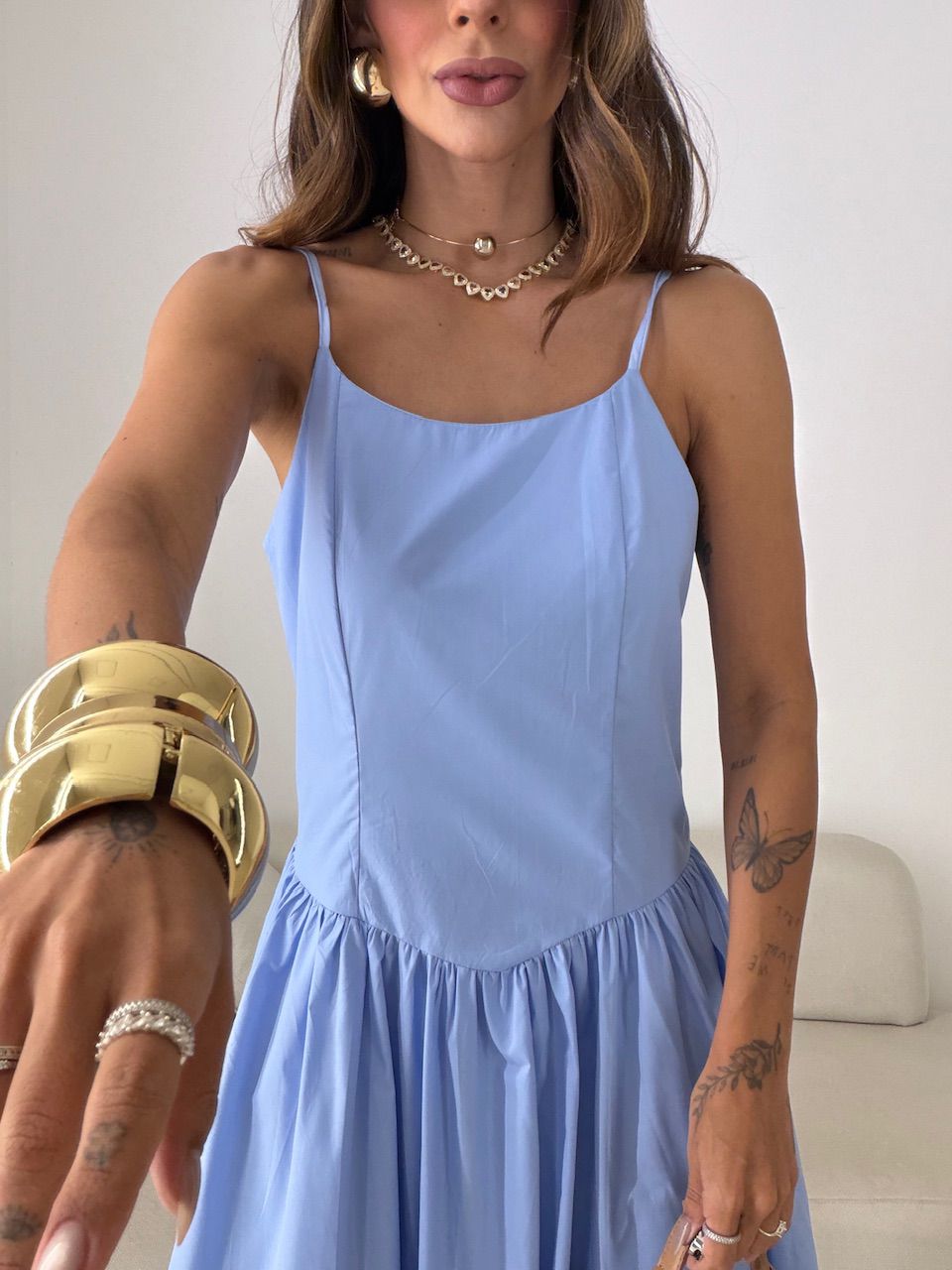 VESTIDO ALEXANDRA ALCINHA AZUL