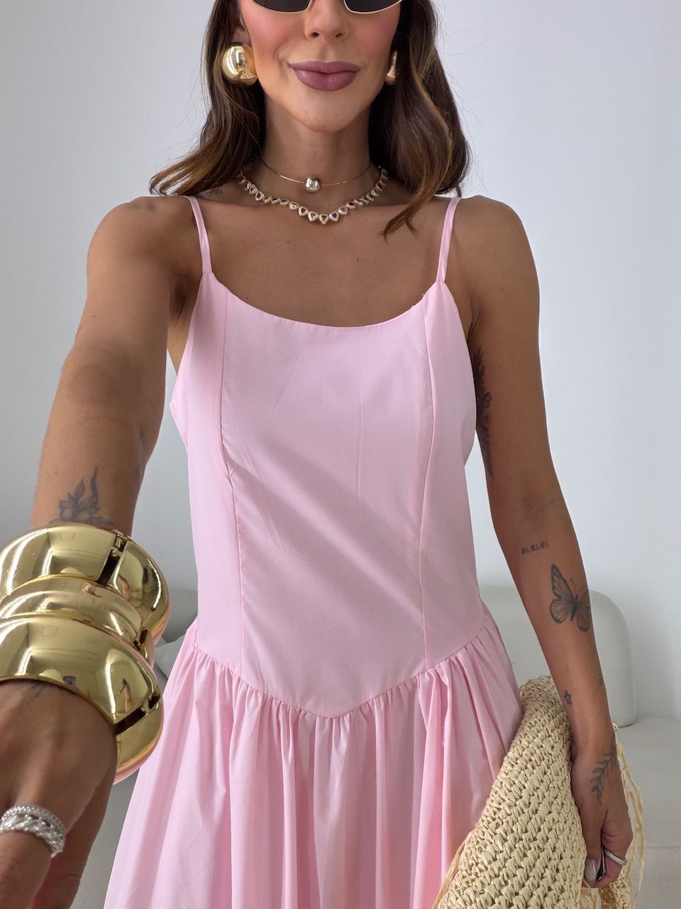 VESTIDO ALEXANDRA ALCINHA ROSA