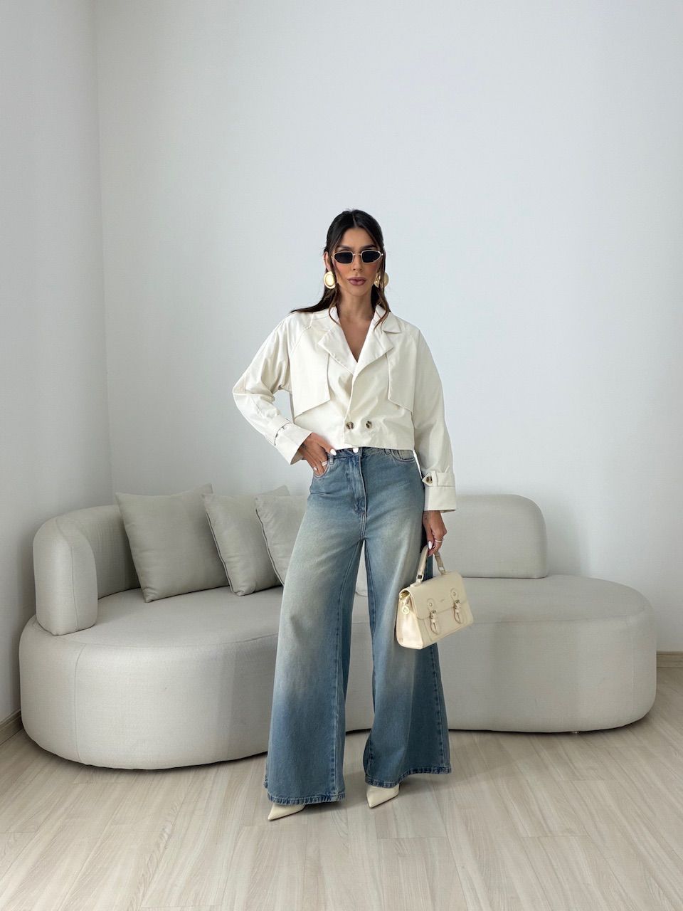 TRENCH COAT SERENA CROPPED AREIA
