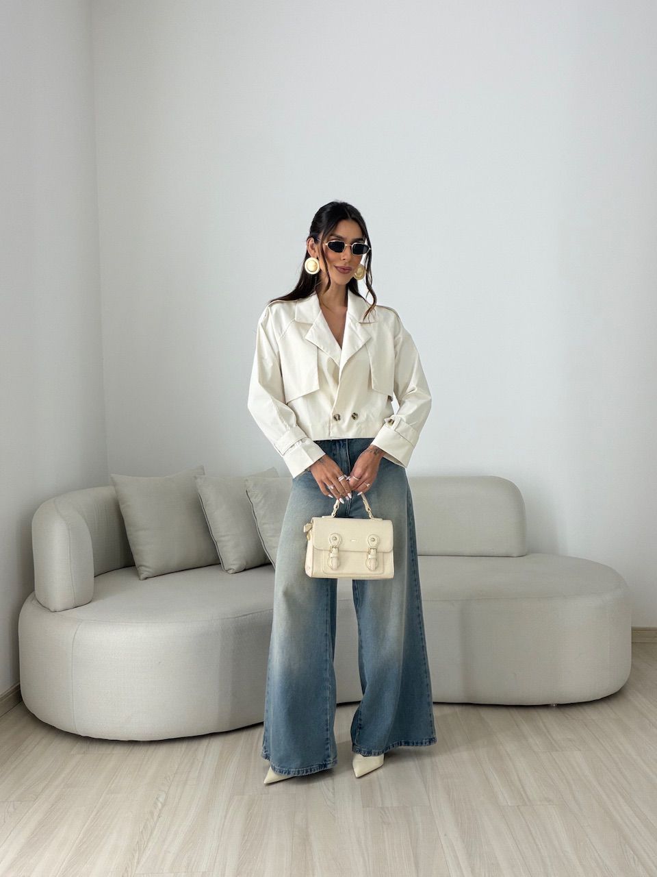 TRENCH COAT SERENA CROPPED AREIA