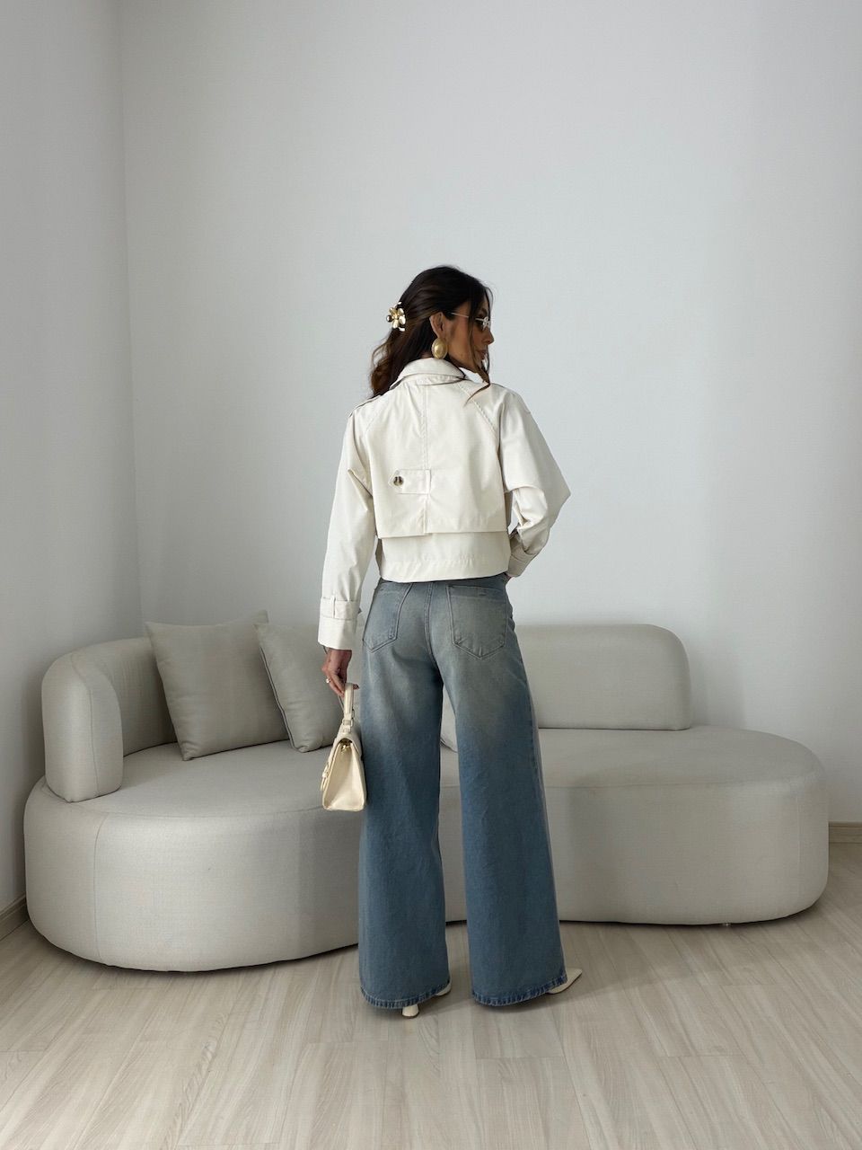 TRENCH COAT SERENA CROPPED AREIA