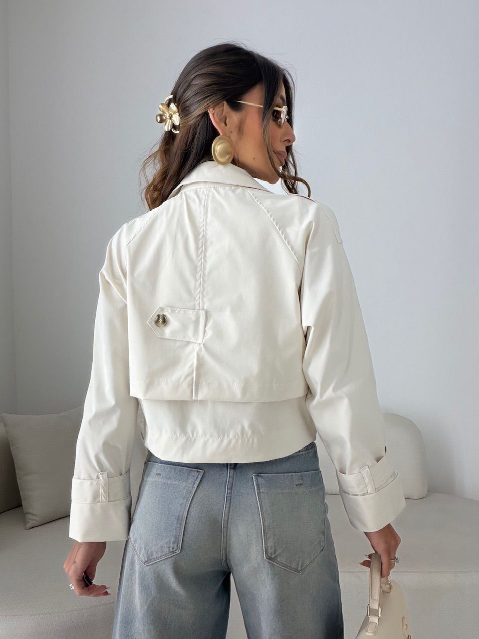TRENCH COAT SERENA CROPPED AREIA
