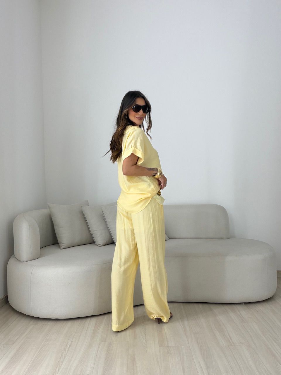 CONJUNTO MELINA CALÇA AMARELO