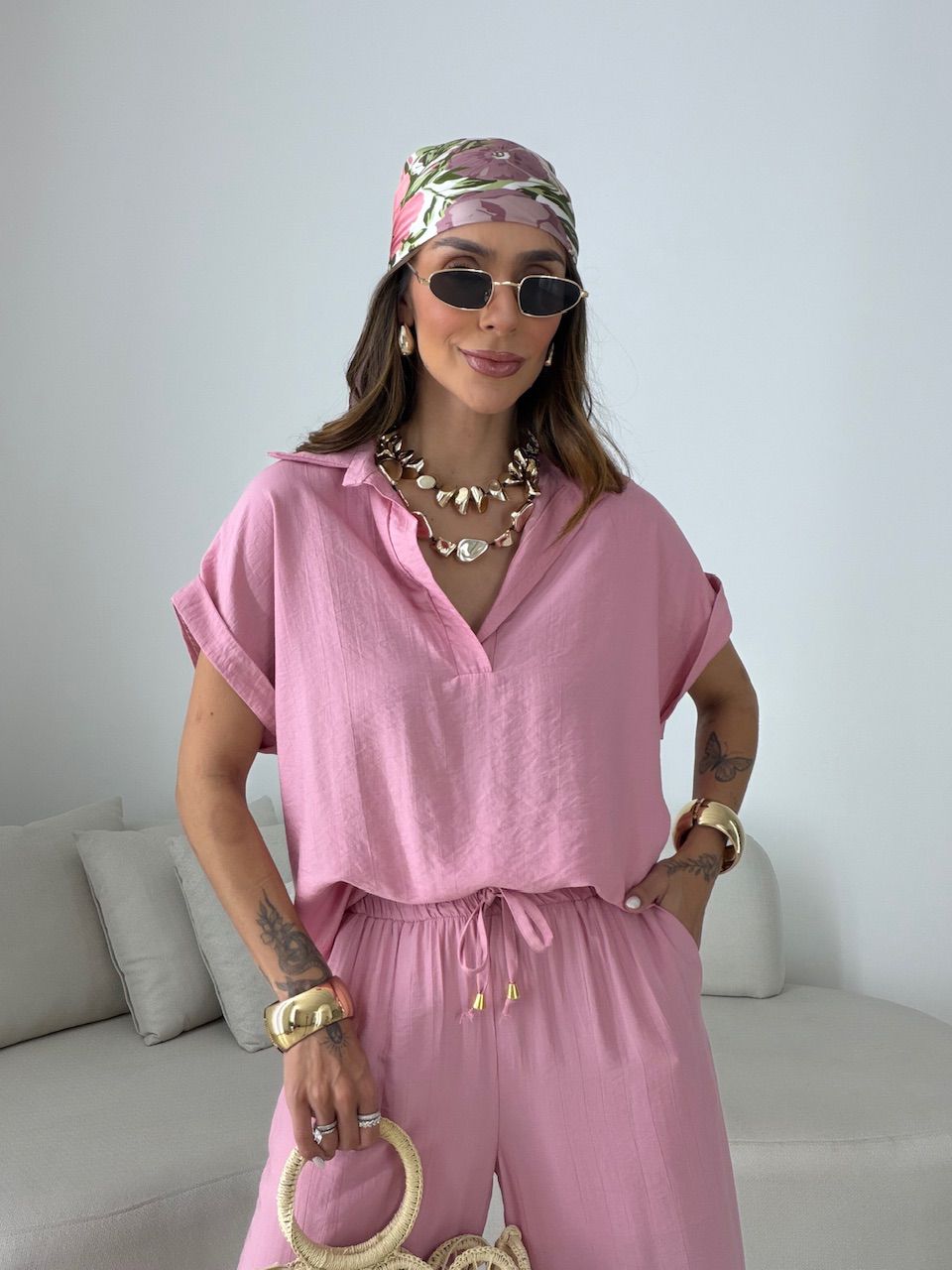 CONJUNTO MELINA CALÇA ROSA
