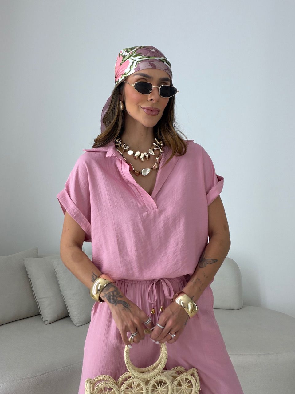 CONJUNTO MELINA CALÇA ROSA