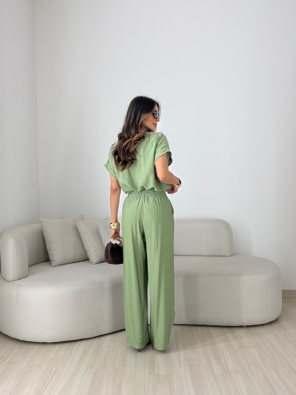 CONJUNTO MELINA CALÇA VERDE