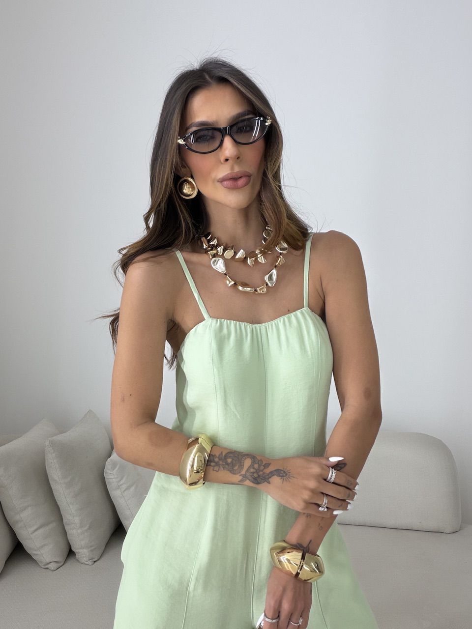 MACACÃO BÁRBARA BOLSOS VERDE