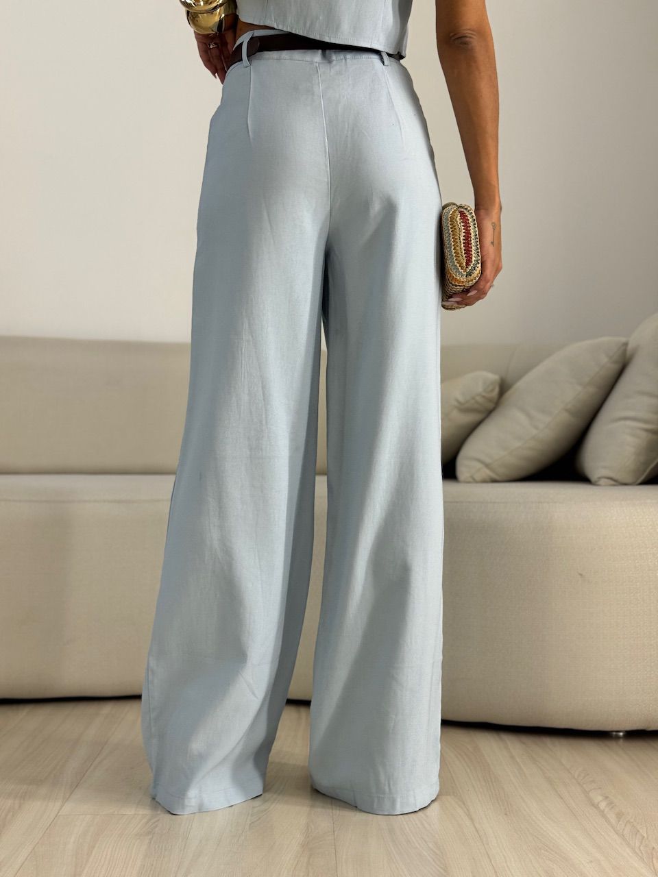 CONJUNTO CRISTIANE COLETE CALÇA BABY BLUE