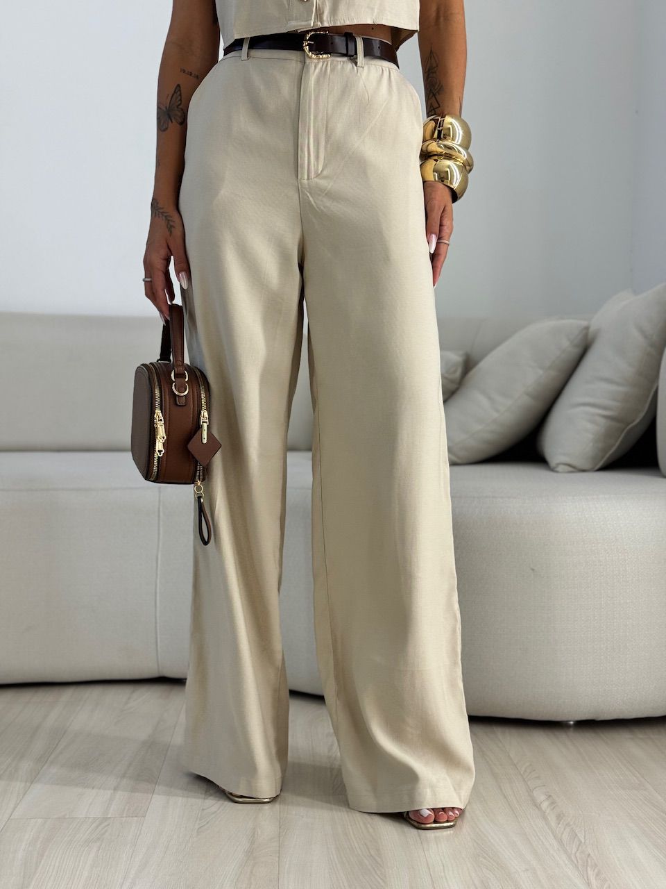 CONJUNTO CRISTIANE COLETE CALÇA NUDE