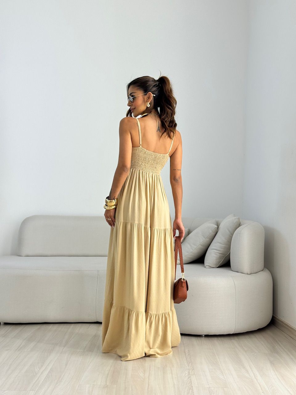 VESTIDO CECÍLIA ALCINHA NUDE-