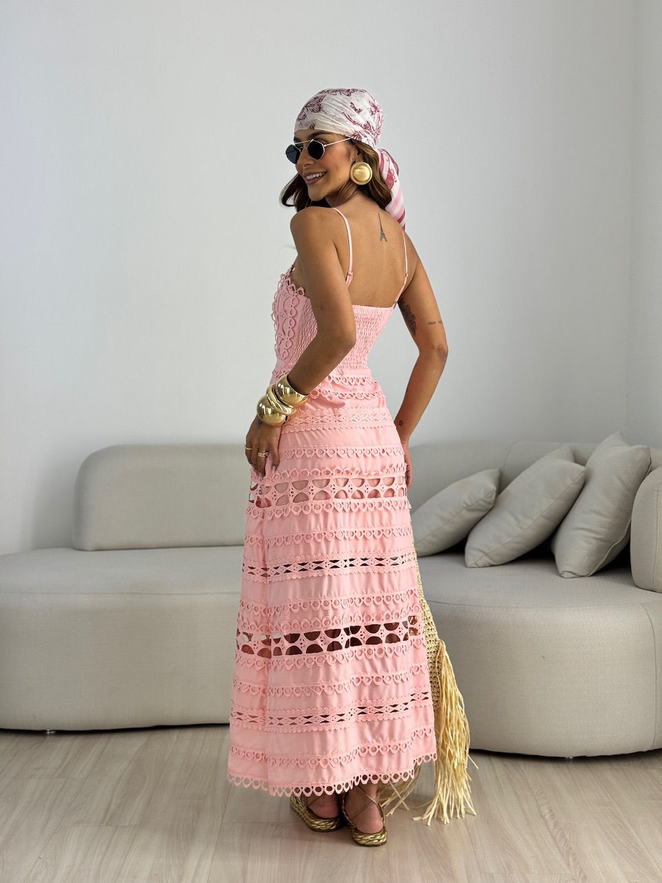VESTIDO IRENE LAISE ROSÊ