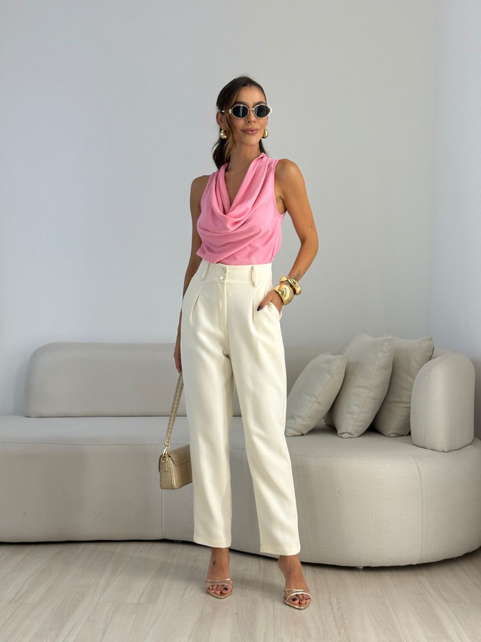 BLUSA RITA DECOTE ROSA