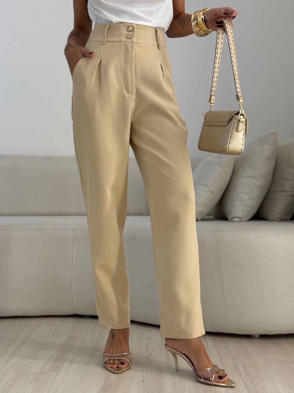 CALÇA ADA CENOURA NUDE