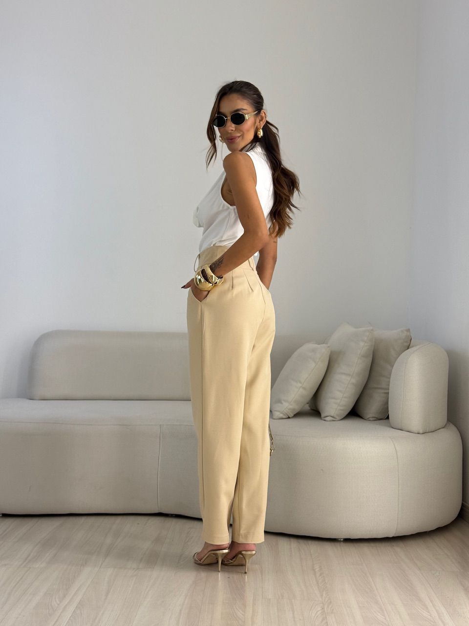 CALÇA ADA CENOURA NUDE