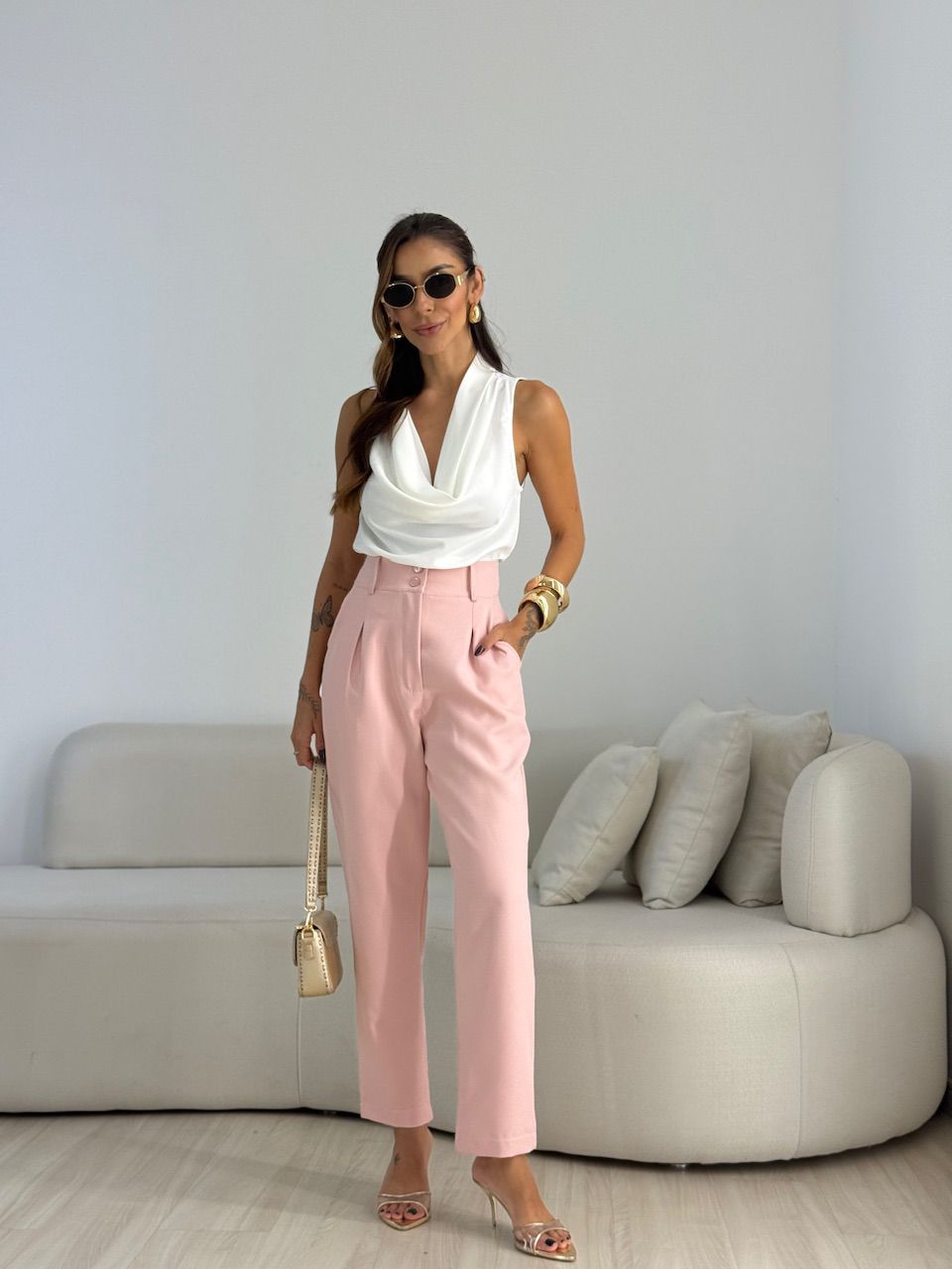 CALÇA ADA CENOURA ROSÊ