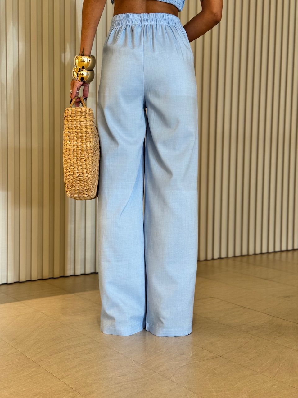 CONJUNTO CINTIA ALÇA TRANÇADA AZUL