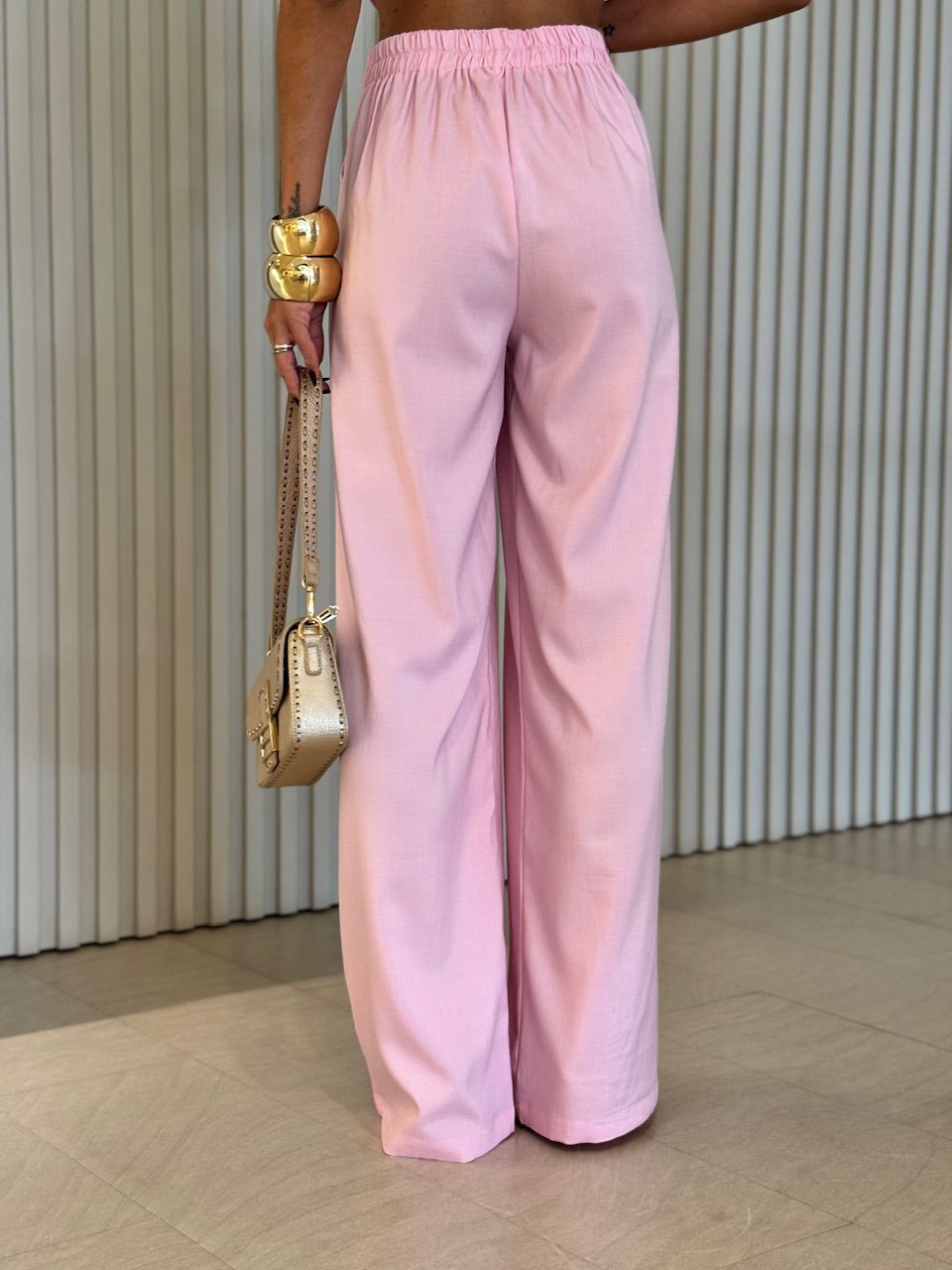 CONJUNTO CINTIA ALÇA TRANÇADA ROSA