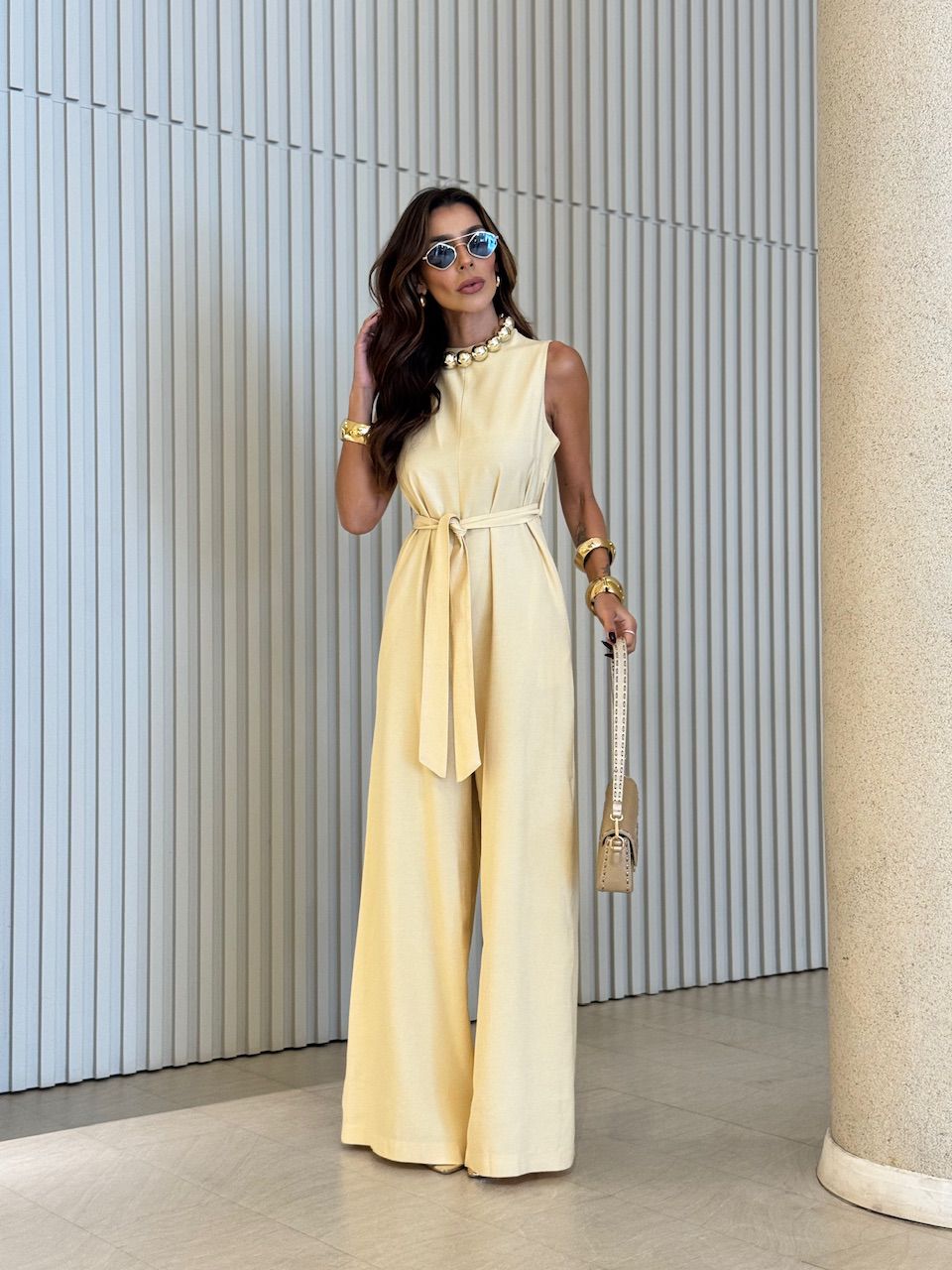 MACACÃO ALICIA FAIXA YELLOW BUTTER