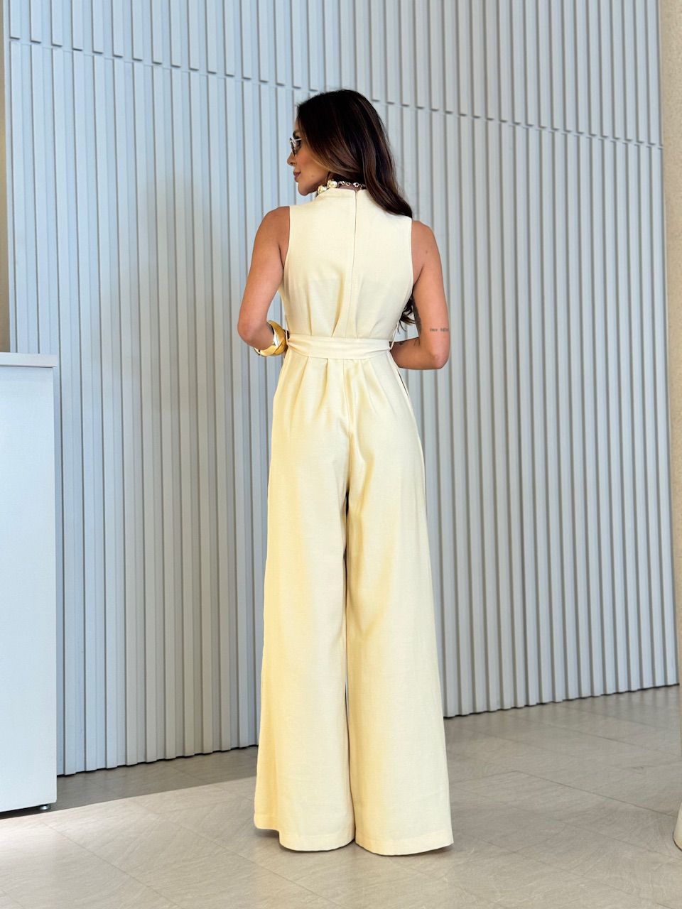 MACACÃO ALICIA FAIXA YELLOW BUTTER