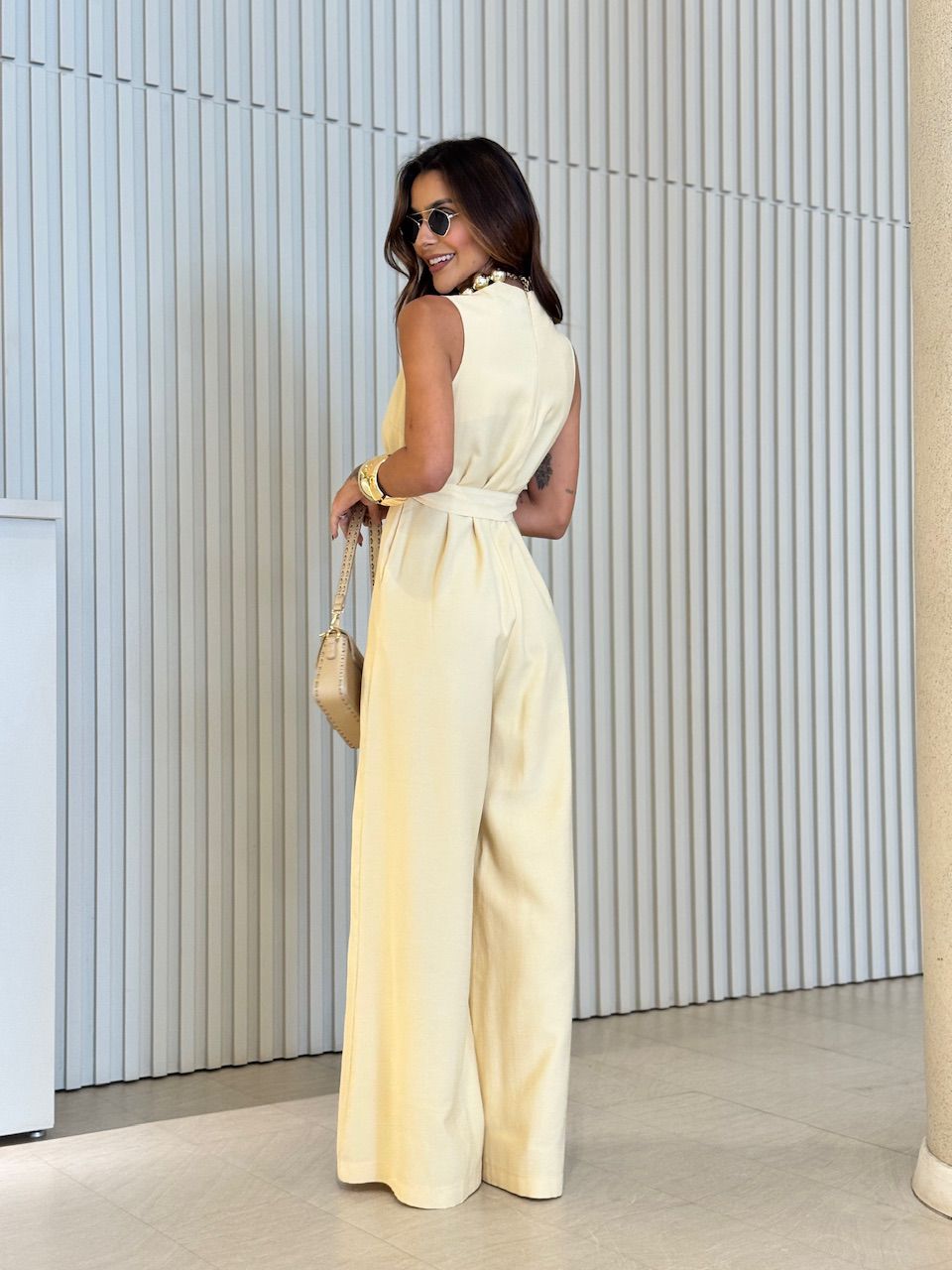 MACACÃO ALICIA FAIXA YELLOW BUTTER