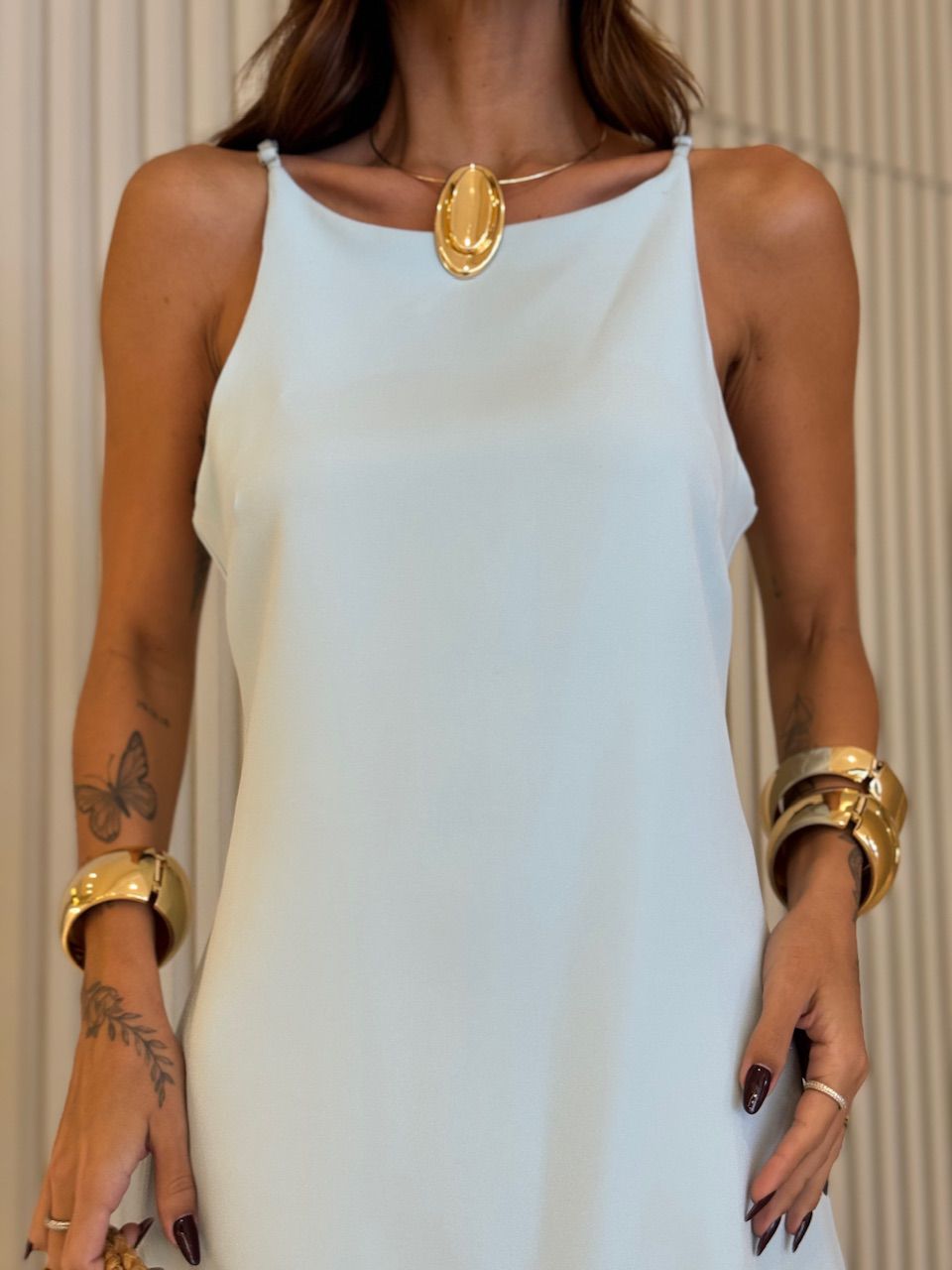 VESTIDO LUARA CURTO BABY BLUE