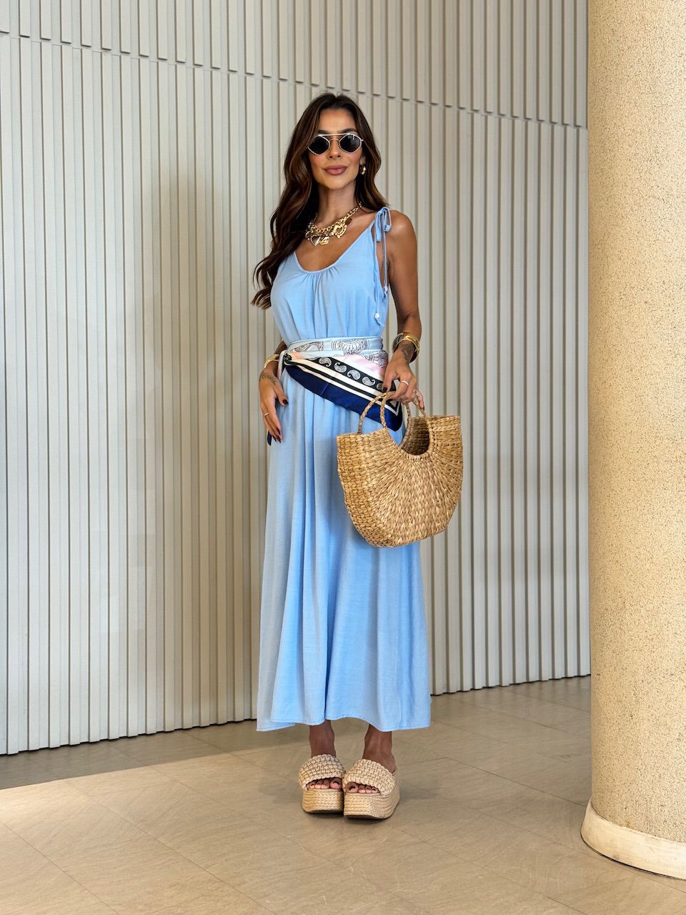 VESTIDO SAMANTA ALÇA AZUL