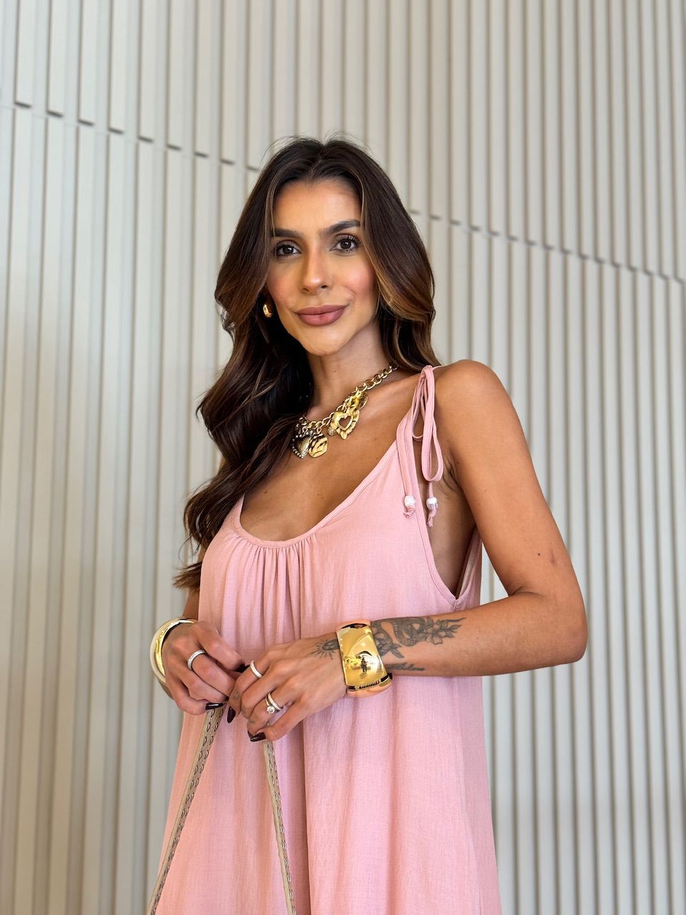 VESTIDO SAMANTA ALÇA ROSÊ