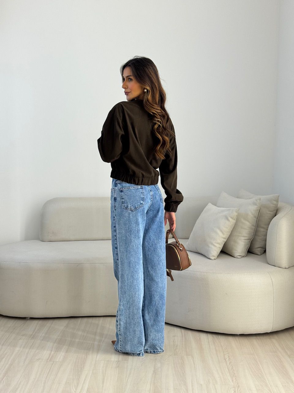 JAQUETA CHLOE COTELÊ CAFÉ