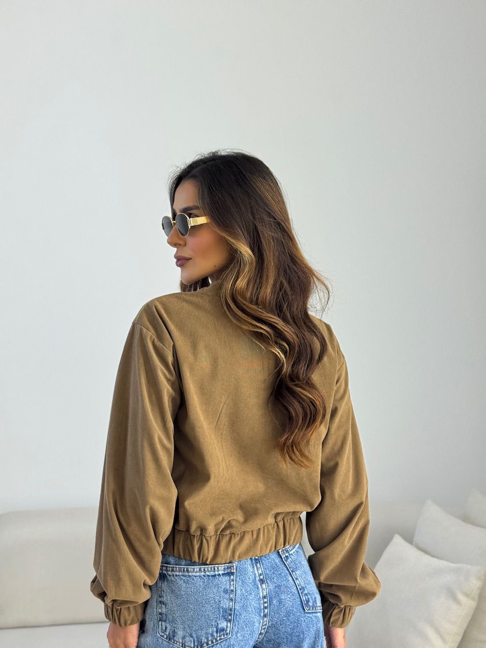 JAQUETA CHLOE COTELÊ CAQUI